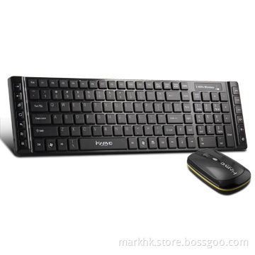 2.4GHz Wireless Combo, 2,402 to 2,480MHz Frequency and 2 AAA Batteries for Keyboard, Mouse